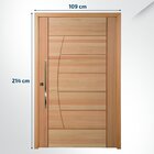 Porta Pivotante Maciça 214x109cm Eucalipto Pm78 Solar Cruzeir
