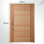 Porta Pivotante Maciça 214x109cm Eucalipto Pm95 Clean Cruzeir