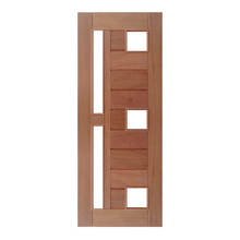 Porta Pivotante Mexicana Horizontal 04 Vidros Montada Em Made