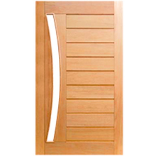 Porta Pivotante Mexicana Horizontal Arco P/vidro Montada Em M