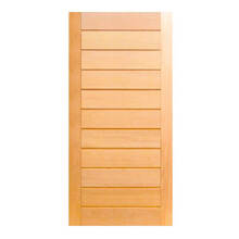 Porta Pivotante Mexicana Horizontal Montada Em Madeira Maciça