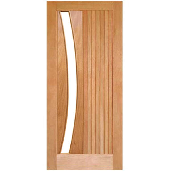 Porta Pivotante Miami Arco P/vidro Montada Em Madeira Maciça