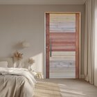 Porta Pivotante Mista Batente Misto 14 Puxador Barra Chata 11