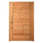 Porta Pivotante Pm89 Evidence Em Madeira Maciça Eucalipto Cru