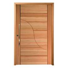 Porta Pivotante Pm91 Sublime Em Madeira Maciça Eucalipto Cruz