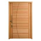 Porta Pivotante Pm93 Seleta Em Madeira Maciça Eucalipto Cruze