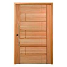 Porta Pivotante Pm94 Talismã Em Madeira Maciça Eucalipto Cruz