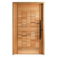 Porta Pivotante Pm96 Em Madeira Maciça Eucalipto Cruzeiro 100