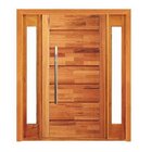 Porta Pivotante Pontal Com Visor Lateral Duplo - Madeira Maci