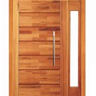 Porta Pivotante Pontal Com Visor Lateral - Madeira Maciça - A