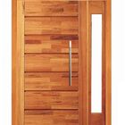 Porta Pivotante Pontal Com Visor Lateral - Madeira Maciça - A