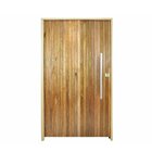 Porta Pivotante Ripada Cedro Batente 14 Puxador Barra Chata 1