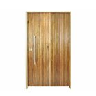 Porta Pivotante Ripada Cedro Batente 14 Puxador Tubo 102 X 21