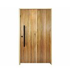 Porta Pivotante Ripada Cedro Batente 14 Puxador Tubo 120 X 21