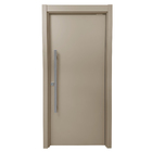 Porta com Batente Pivotante 12 a 23cm Sarrafeada Lisa Lacca Touch Cappucino Direito ou Esquerdo 2,10x0,80m Artens