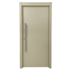 Porta com Batente Pivotante de 12 a 23cm Sarrafeada Lisa Lacca Touch Fendi Direito ou Esquerdo 2,30x1,00m Artens