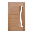 Porta Pivotante Solar Arco P/vidro Montada Em Madeira Maciça