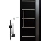 Porta Pivotante Solara Alumínio Com Visor Puxador Tubolar 210