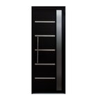 Porta Pivotante Solara Alumínio Com Visor Puxador Tubolar 210