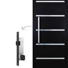 Porta Pivotante Solara Alumínio Puxador Barra Chata 210 X 110