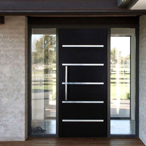 Porta Pivotante Solara Alumínio Puxador Tubolar 210 X 110  Ab