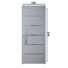 Porta Pivotante Solara Alumínio Puxador Tubolar 210 X 120  Ab