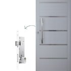 Porta Pivotante Solara Alumínio Puxador Tubolar 210 X 120  Ab