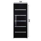 Porta Pivotante Solara Alumínio Puxador Tubolar 210 X 120 Lad