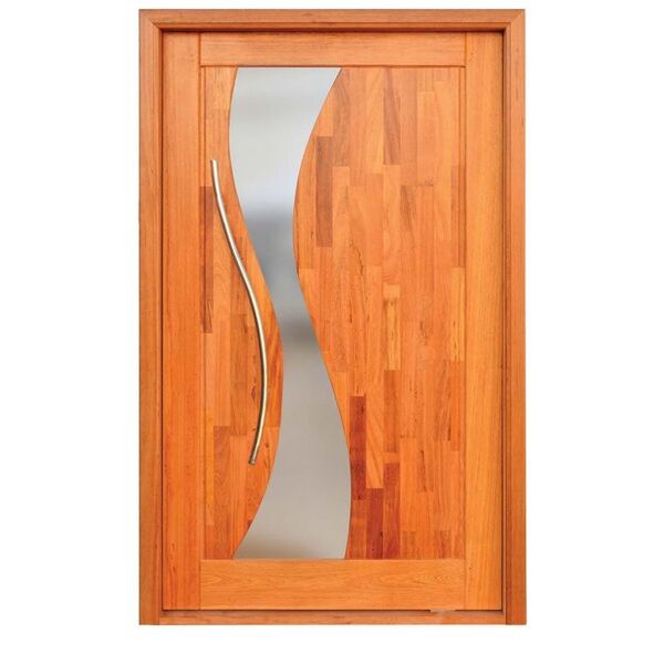 Porta Pivotante Suyane - Madeira Maciça - Angelim Medida Fina