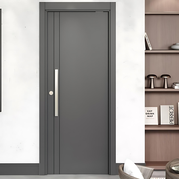 Kit Porta de Madeira Pivotante Direito e Esquerdo Urban Line 210x100cm com Batente 12 a 23cm Vivace Plus Artens