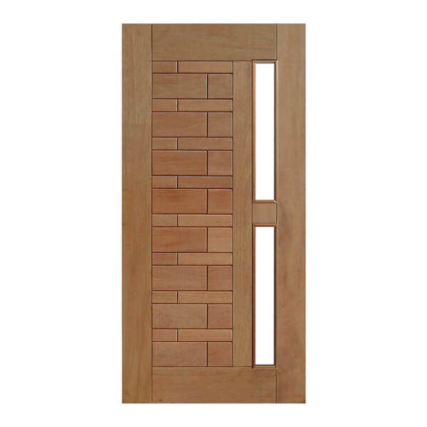 Porta Pivotante Valencia P/vidro Montada Em Madeira Maciça Ce