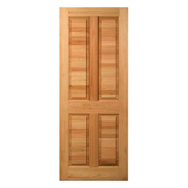 Porta Pm44 Hagá Em Madeira Maciça Eucalipto Cruzeiro 60cm X 2