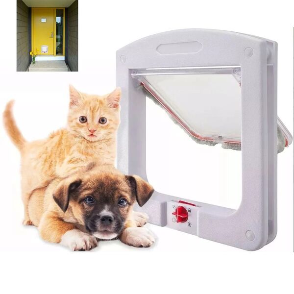 Porta Portinha De Passagem P/ Gato Cachorro 4 Em 1 Pet