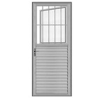 Porta Postigo Aluminio Brilhante 2.10x0,80 Lado Direito