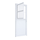 Porta Postigo de Giro Alumínio Pintado Branco 2,15x0,85m Lado Direito Linha Riobras Aluminio Ullian