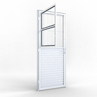 Porta Postigo de Giro Alumínio Pintado Branco 2,15x0,85m Lado Direito Linha Riobras Aluminio Ullian