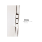 Porta Postigo de Giro Alumínio Pintado Branco 2,16x0,88m Lado Esquerdo Linha Alumifort Sasazaki