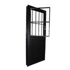 Porta Postigo Mista Laminada de Giro Direito 1 Folha Alumínio Pintado Preto 2,15x0,84m Stander CRV