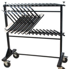 Porta Pranchetas De Cadeira Empilhável Linha Hotel Smart Pret