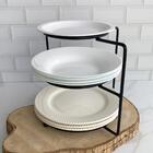 Porta Pratos 3 Níveis Suporte Organizador De Armário De Canto