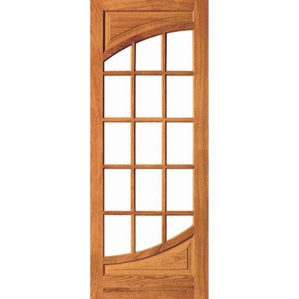 Porta Putiri Vidrinho - Madeira Maciça - Angelim Medida:2,10m