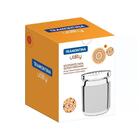 Porta Queijo Ralado Utility Em Aco Inox Com Tampa De Plastico