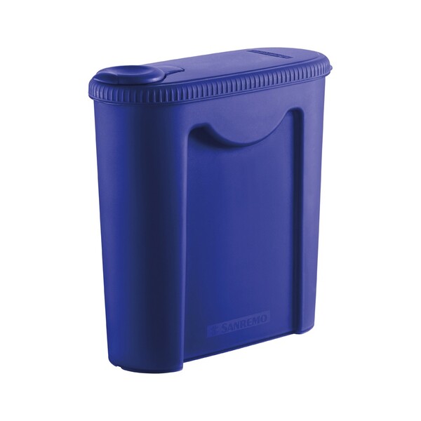 Porta Ração 2,35l De Plástico Sanremo Azul
