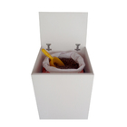 Porta Ração Caixa Dispenser Com Rodízios Pet Para Armazenar A