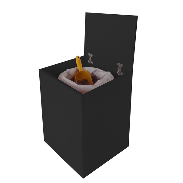 Porta Ração Caixa Dispenser Com Rodízios Pet Para Armazenar A