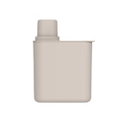 Porta Ração para Gato e Cachorro Médio Plástico Bege Claro Pet Collection Martiplast