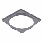 Porta Ralo Quadrado Grande Plástico Cinza 15cm Tigre