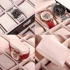 Porta Relógios Caixa Estojo Para 20 Relógios Luxo Cbrn10479