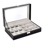 Porta Relógios Caixa Estojo Para 6 Relógios 3 Óculos Luxo Cbr