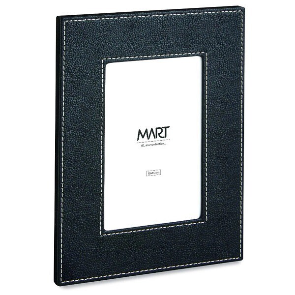 Porta-retrato 10x15 Couro Sintetico Preto Mart 12574